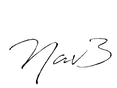 Design your own signature with our free online signature maker. With this signature software, you can create a handwritten (Antro_Vectra) signature for name Nav3. Nav3 signature style 6 images and pictures png