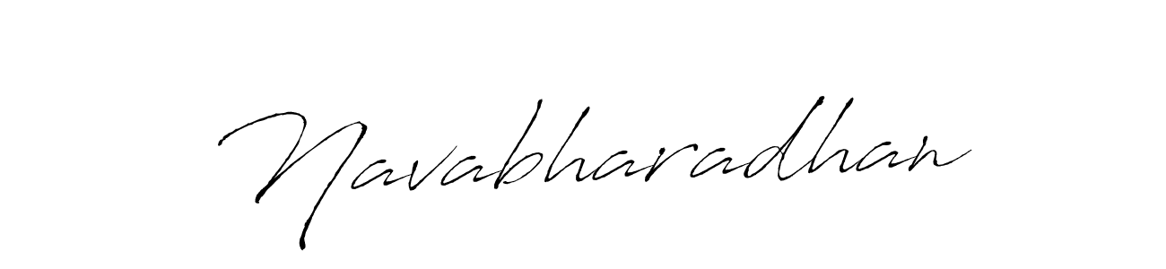 Make a beautiful signature design for name Navabharadhan. With this signature (Antro_Vectra) style, you can create a handwritten signature for free. Navabharadhan signature style 6 images and pictures png
