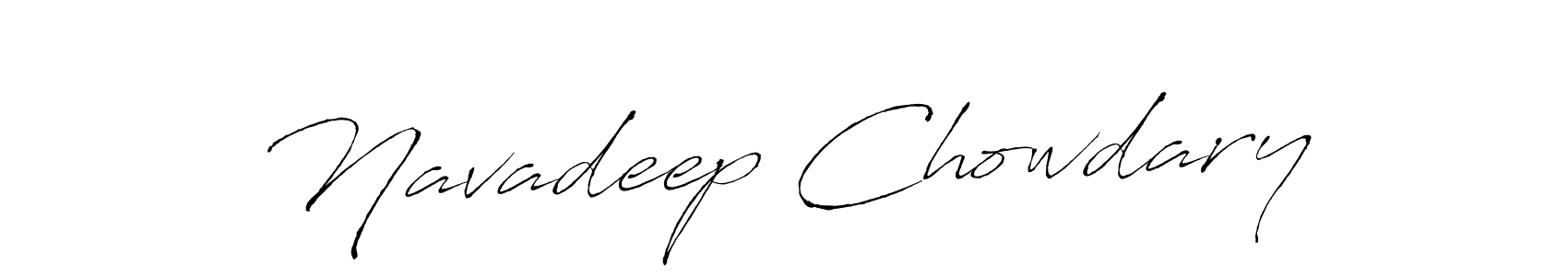 Use a signature maker to create a handwritten signature online. With this signature software, you can design (Antro_Vectra) your own signature for name Navadeep Chowdary. Navadeep Chowdary signature style 6 images and pictures png