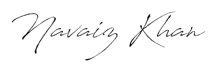 Discover the perfect balance of readability and style for Navaiz Khan with Antro_Vectra font. Create your dream signature today. Navaiz Khan signature style 6 images and pictures png