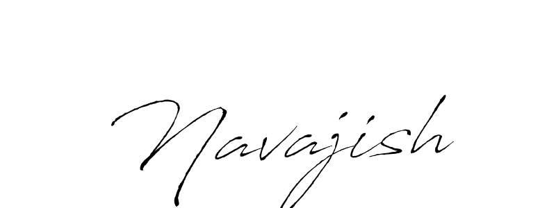 How to make Navajish signature? Antro_Vectra is a professional autograph style. Create handwritten signature for Navajish name. Navajish signature style 6 images and pictures png