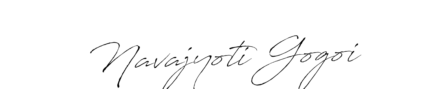 Create a beautiful signature design for name Navajyoti Gogoi. With this signature (Antro_Vectra) fonts, you can make a handwritten signature for free. Navajyoti Gogoi signature style 6 images and pictures png