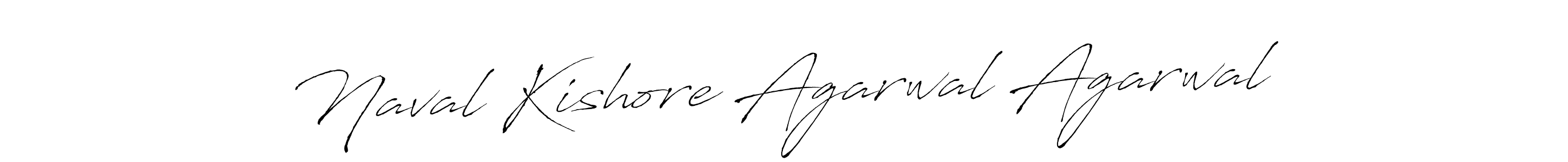 Make a beautiful signature design for name Naval Kishore Agarwal Agarwal. With this signature (Antro_Vectra) style, you can create a handwritten signature for free. Naval Kishore Agarwal Agarwal signature style 6 images and pictures png