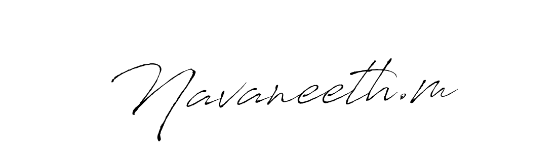 Make a beautiful signature design for name Navaneeth.m. With this signature (Antro_Vectra) style, you can create a handwritten signature for free. Navaneeth.m signature style 6 images and pictures png
