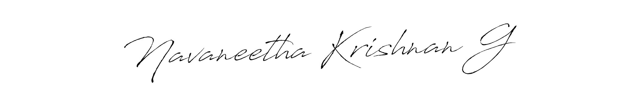 How to make Navaneetha Krishnan G signature? Antro_Vectra is a professional autograph style. Create handwritten signature for Navaneetha Krishnan G name. Navaneetha Krishnan G signature style 6 images and pictures png