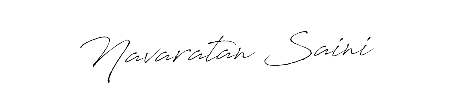 Create a beautiful signature design for name Navaratan Saini. With this signature (Antro_Vectra) fonts, you can make a handwritten signature for free. Navaratan Saini signature style 6 images and pictures png