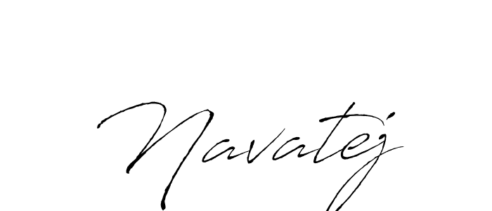 Design your own signature with our free online signature maker. With this signature software, you can create a handwritten (Antro_Vectra) signature for name Navatej. Navatej signature style 6 images and pictures png