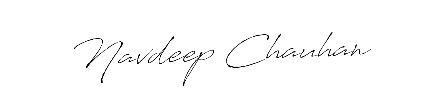 How to make Navdeep Chauhan signature? Antro_Vectra is a professional autograph style. Create handwritten signature for Navdeep Chauhan name. Navdeep Chauhan signature style 6 images and pictures png