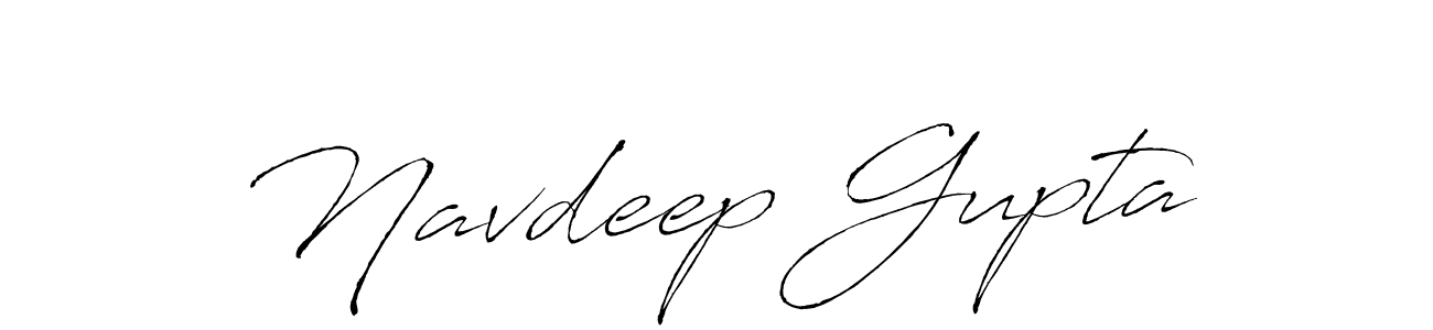 How to make Navdeep Gupta name signature. Use Antro_Vectra style for creating short signs online. This is the latest handwritten sign. Navdeep Gupta signature style 6 images and pictures png