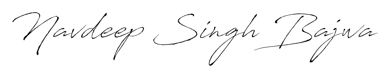 Personalize your online presence with Navdeep Singh Bajwa signature rendered in elegant Antro_Vectra font. Great for website footers and blogs. Navdeep Singh Bajwa signature style 6 images and pictures png