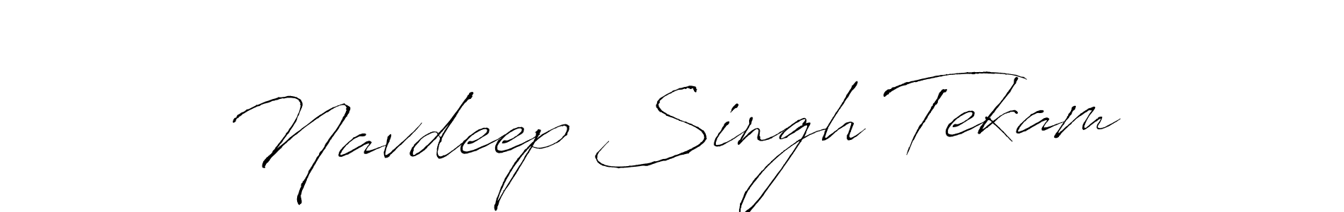 Navdeep Singh Tekam stylish signature style. Best Handwritten Sign (Antro_Vectra) for my name. Handwritten Signature Collection Ideas for my name Navdeep Singh Tekam. Navdeep Singh Tekam signature style 6 images and pictures png