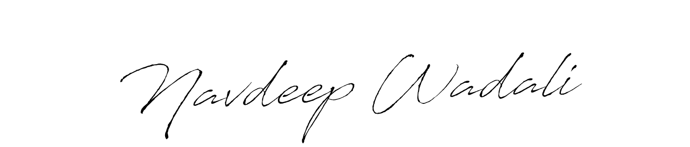 Design your own signature with our free online signature maker. With this signature software, you can create a handwritten (Antro_Vectra) signature for name Navdeep Wadali. Navdeep Wadali signature style 6 images and pictures png