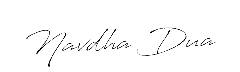 Create a beautiful signature design for name Navdha Dua. With this signature (Antro_Vectra) fonts, you can make a handwritten signature for free. Navdha Dua signature style 6 images and pictures png