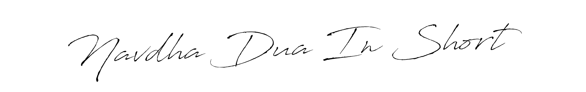 Use a signature maker to create a handwritten signature online. With this signature software, you can design (Antro_Vectra) your own signature for name Navdha Dua In Short. Navdha Dua In Short signature style 6 images and pictures png