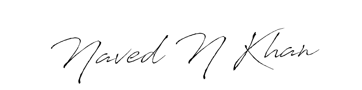 Make a beautiful signature design for name Naved N Khan. Use this online signature maker to create a handwritten signature for free. Naved N Khan signature style 6 images and pictures png