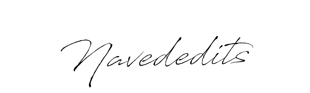 Create a beautiful signature design for name Navededits. With this signature (Antro_Vectra) fonts, you can make a handwritten signature for free. Navededits signature style 6 images and pictures png