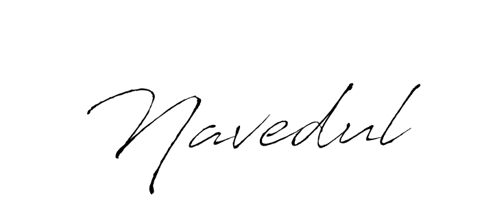 Design your own signature with our free online signature maker. With this signature software, you can create a handwritten (Antro_Vectra) signature for name Navedul. Navedul signature style 6 images and pictures png