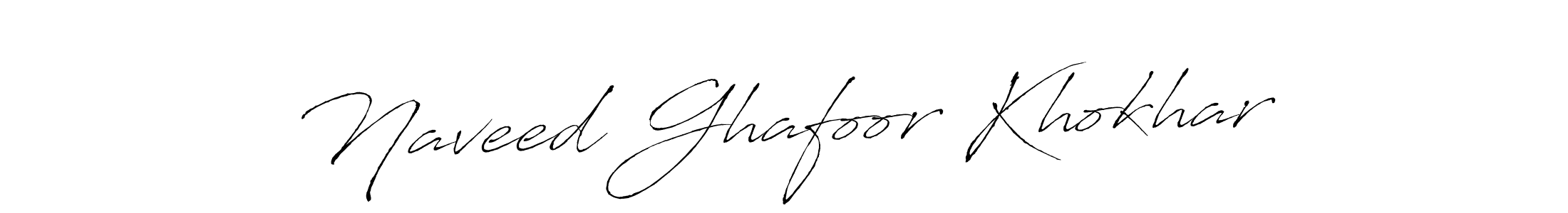 Make a short Naveed Ghafoor Khokhar signature style. Manage your documents anywhere anytime using Antro_Vectra. Create and add eSignatures, submit forms, share and send files easily. Naveed Ghafoor Khokhar signature style 6 images and pictures png