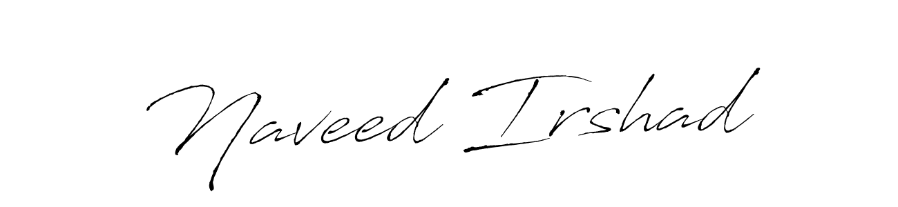 Naveed Irshad stylish signature style. Best Handwritten Sign (Antro_Vectra) for my name. Handwritten Signature Collection Ideas for my name Naveed Irshad. Naveed Irshad signature style 6 images and pictures png