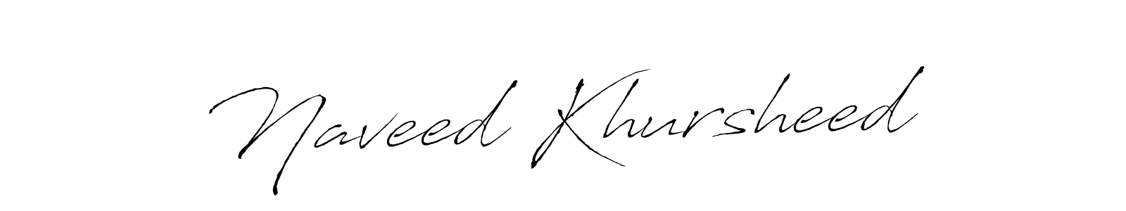 How to make Naveed Khursheed signature? Antro_Vectra is a professional autograph style. Create handwritten signature for Naveed Khursheed name. Naveed Khursheed signature style 6 images and pictures png