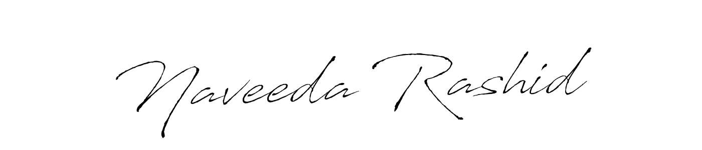 Antro_Vectra is a professional signature style that is perfect for those who want to add a touch of class to their signature. It is also a great choice for those who want to make their signature more unique. Get Naveeda Rashid name to fancy signature for free. Naveeda Rashid signature style 6 images and pictures png