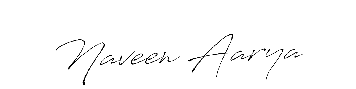 Make a beautiful signature design for name Naveen Aarya. With this signature (Antro_Vectra) style, you can create a handwritten signature for free. Naveen Aarya signature style 6 images and pictures png