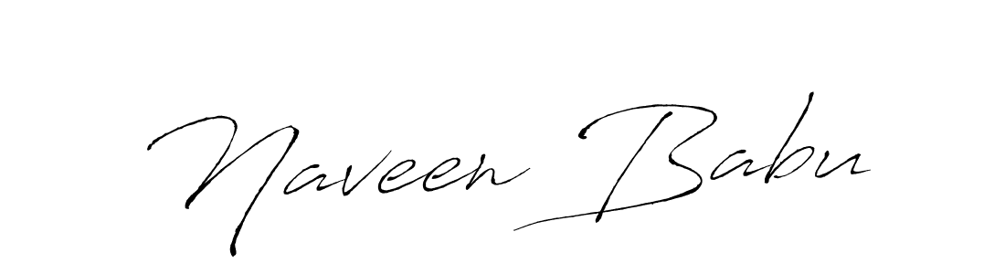 Create a beautiful signature design for name Naveen Babu. With this signature (Antro_Vectra) fonts, you can make a handwritten signature for free. Naveen Babu signature style 6 images and pictures png