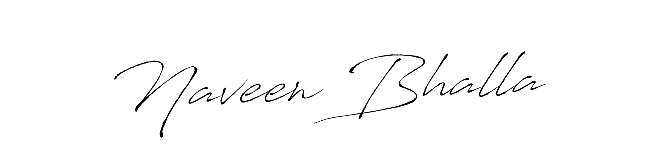 How to make Naveen Bhalla name signature. Use Antro_Vectra style for creating short signs online. This is the latest handwritten sign. Naveen Bhalla signature style 6 images and pictures png