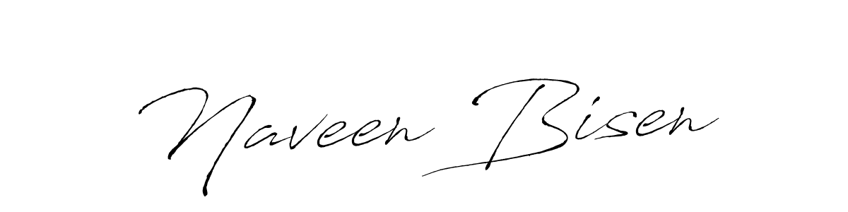 Make a beautiful signature design for name Naveen Bisen. With this signature (Antro_Vectra) style, you can create a handwritten signature for free. Naveen Bisen signature style 6 images and pictures png