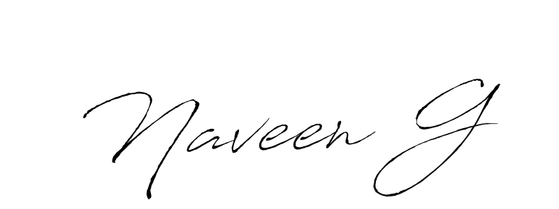 How to make Naveen G signature? Antro_Vectra is a professional autograph style. Create handwritten signature for Naveen G name. Naveen G signature style 6 images and pictures png