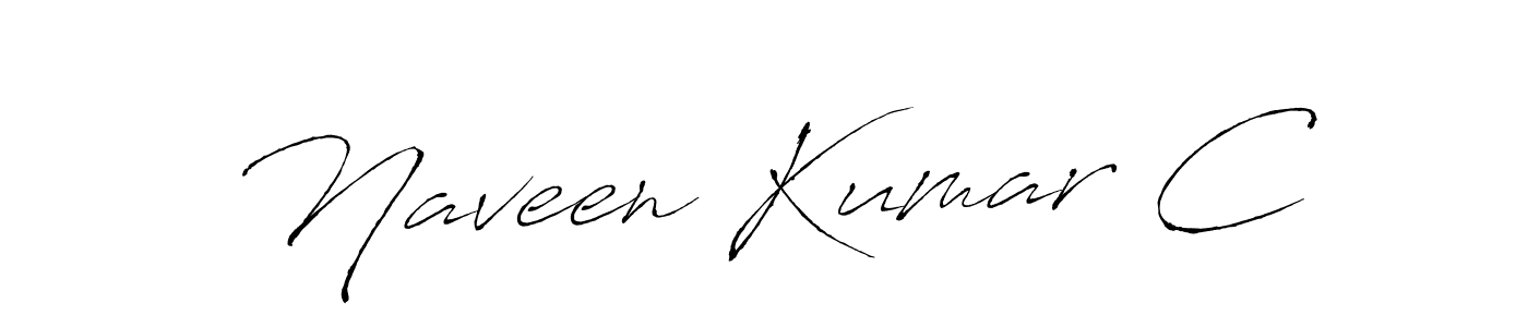 Design your own signature with our free online signature maker. With this signature software, you can create a handwritten (Antro_Vectra) signature for name Naveen Kumar C. Naveen Kumar C signature style 6 images and pictures png