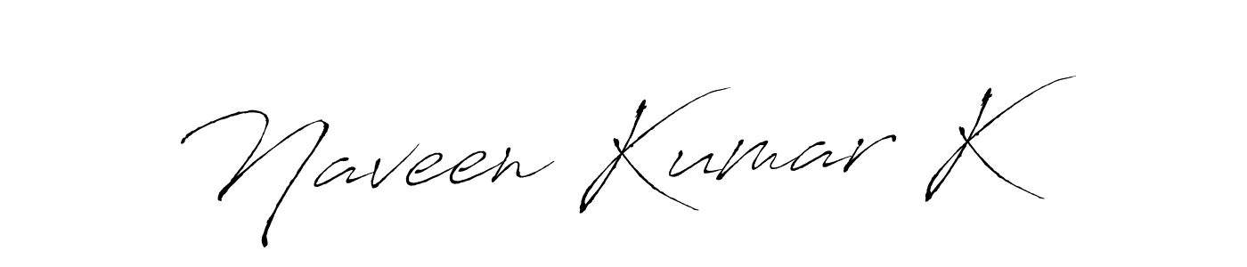 Similarly Antro_Vectra is the best handwritten signature design. Signature creator online .You can use it as an online autograph creator for name Naveen Kumar K. Naveen Kumar K signature style 6 images and pictures png