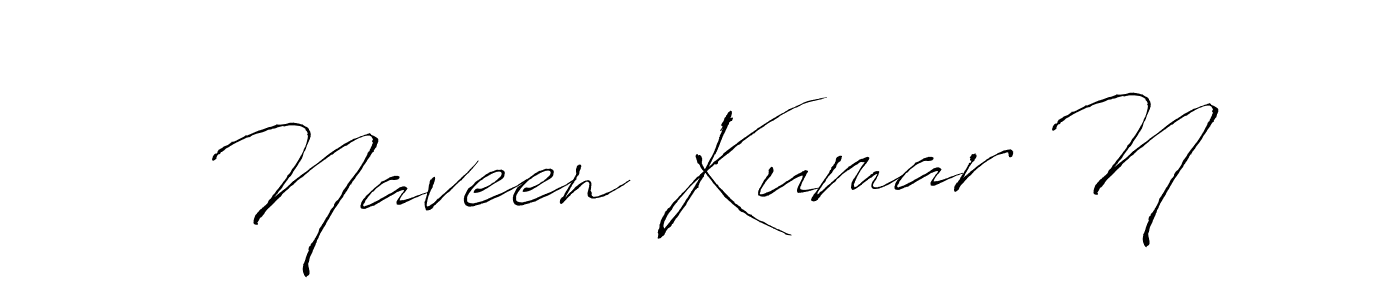 How to make Naveen Kumar N signature? Antro_Vectra is a professional autograph style. Create handwritten signature for Naveen Kumar N name. Naveen Kumar N signature style 6 images and pictures png
