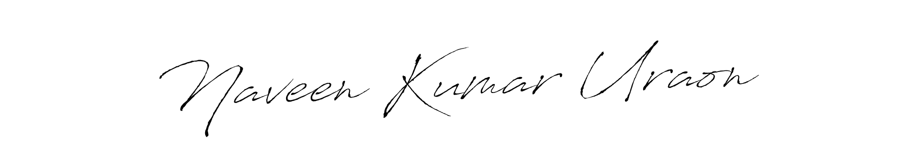 Antro_Vectra is a professional signature style that is perfect for those who want to add a touch of class to their signature. It is also a great choice for those who want to make their signature more unique. Get Naveen Kumar Uraon name to fancy signature for free. Naveen Kumar Uraon signature style 6 images and pictures png