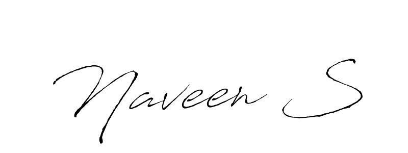 Naveen S stylish signature style. Best Handwritten Sign (Antro_Vectra) for my name. Handwritten Signature Collection Ideas for my name Naveen S. Naveen S signature style 6 images and pictures png