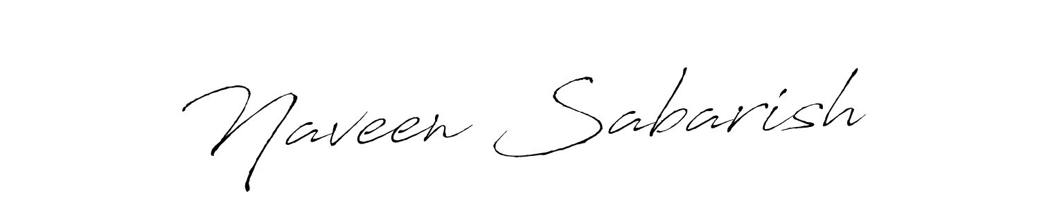 Make a beautiful signature design for name Naveen Sabarish. With this signature (Antro_Vectra) style, you can create a handwritten signature for free. Naveen Sabarish signature style 6 images and pictures png