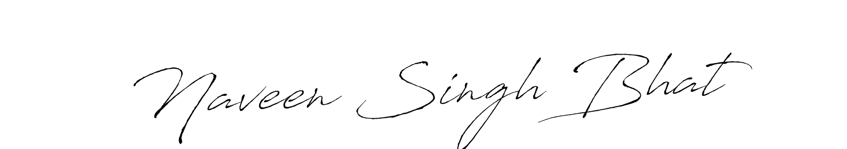 Make a beautiful signature design for name Naveen Singh Bhat. With this signature (Antro_Vectra) style, you can create a handwritten signature for free. Naveen Singh Bhat signature style 6 images and pictures png