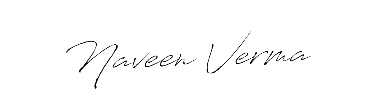 Design your own signature with our free online signature maker. With this signature software, you can create a handwritten (Antro_Vectra) signature for name Naveen Verma. Naveen Verma signature style 6 images and pictures png