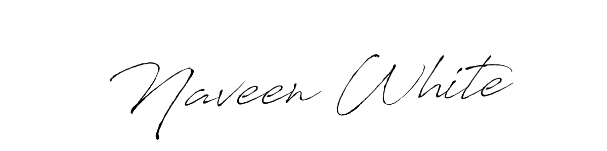 Naveen White stylish signature style. Best Handwritten Sign (Antro_Vectra) for my name. Handwritten Signature Collection Ideas for my name Naveen White. Naveen White signature style 6 images and pictures png