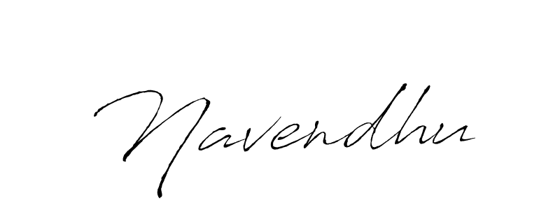 Use a signature maker to create a handwritten signature online. With this signature software, you can design (Antro_Vectra) your own signature for name Navendhu. Navendhu signature style 6 images and pictures png