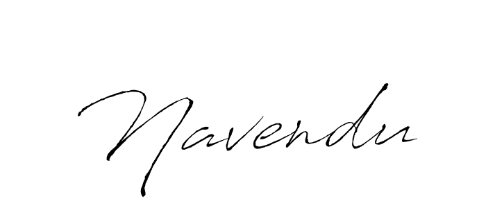 Use a signature maker to create a handwritten signature online. With this signature software, you can design (Antro_Vectra) your own signature for name Navendu. Navendu signature style 6 images and pictures png