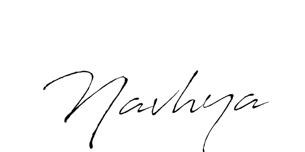 The best way (Antro_Vectra) to make a short signature is to pick only two or three words in your name. The name Navhya include a total of six letters. For converting this name. Navhya signature style 6 images and pictures png