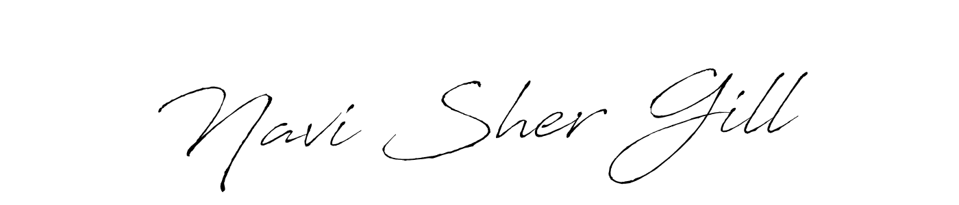 Use a signature maker to create a handwritten signature online. With this signature software, you can design (Antro_Vectra) your own signature for name Navi Sher Gill. Navi Sher Gill signature style 6 images and pictures png