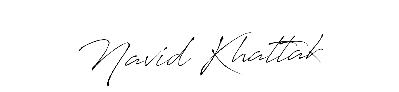 Create a beautiful signature design for name Navid Khattak. With this signature (Antro_Vectra) fonts, you can make a handwritten signature for free. Navid Khattak signature style 6 images and pictures png