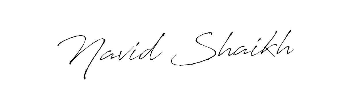 Antro_Vectra is a professional signature style that is perfect for those who want to add a touch of class to their signature. It is also a great choice for those who want to make their signature more unique. Get Navid Shaikh name to fancy signature for free. Navid Shaikh signature style 6 images and pictures png