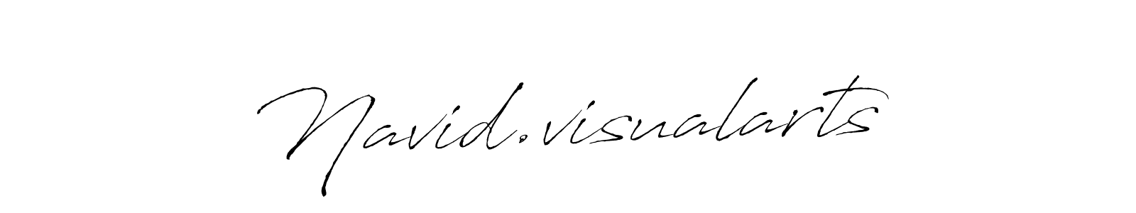 Create a beautiful signature design for name Navid.visualarts. With this signature (Antro_Vectra) fonts, you can make a handwritten signature for free. Navid.visualarts signature style 6 images and pictures png