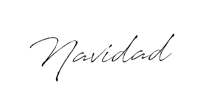 Use a signature maker to create a handwritten signature online. With this signature software, you can design (Antro_Vectra) your own signature for name Navidad. Navidad signature style 6 images and pictures png