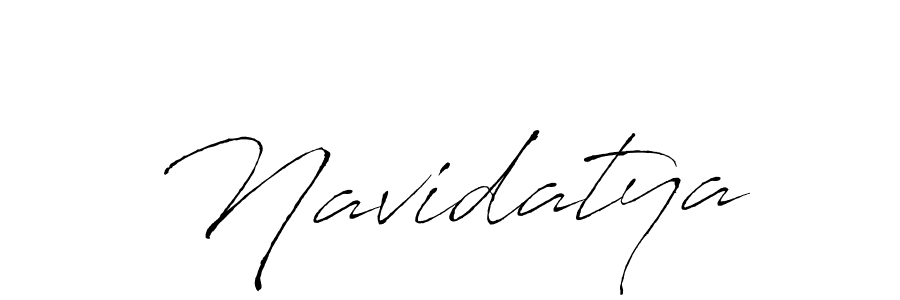 Create a beautiful signature design for name Navidatya. With this signature (Antro_Vectra) fonts, you can make a handwritten signature for free. Navidatya signature style 6 images and pictures png