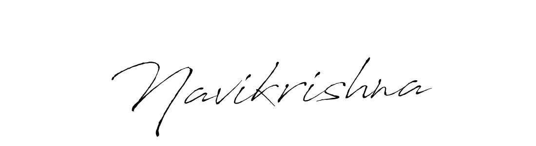Create a beautiful signature design for name Navikrishna. With this signature (Antro_Vectra) fonts, you can make a handwritten signature for free. Navikrishna signature style 6 images and pictures png