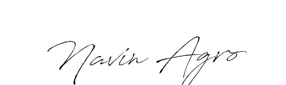 Design your own signature with our free online signature maker. With this signature software, you can create a handwritten (Antro_Vectra) signature for name Navin Agro. Navin Agro signature style 6 images and pictures png